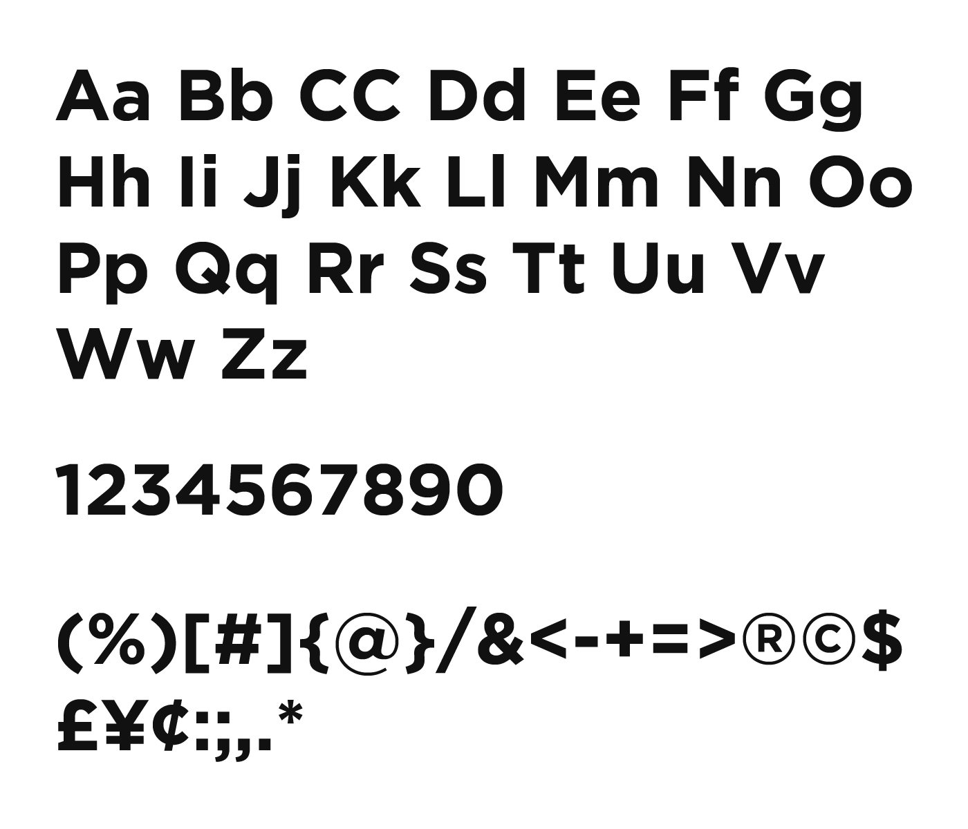gotham typeface sample
